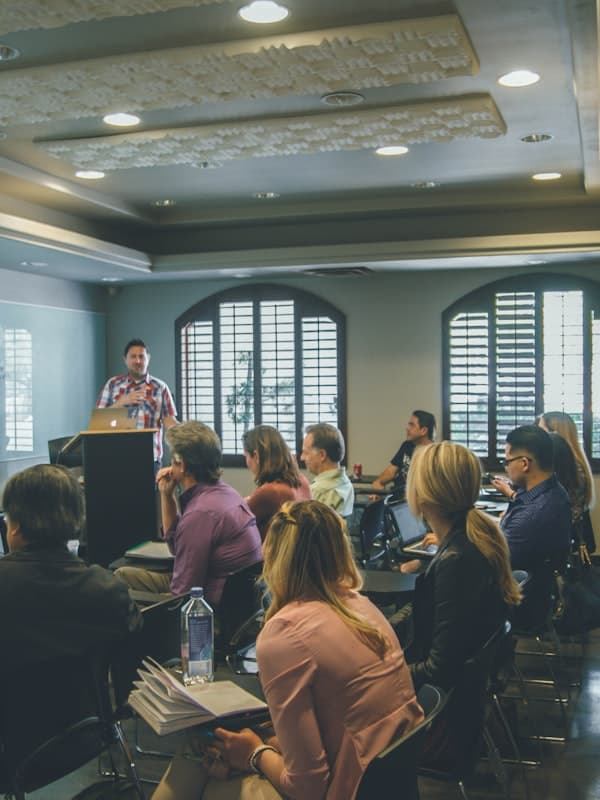 Students engaged in career workshop